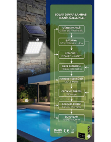 20 LEDs Outdoor Solar Lamp with Motion Sensor