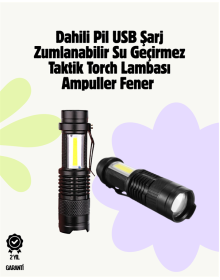 2000 Lumen LED Flashlight - Water Resistant, Focused, Clip-on
