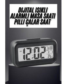Night Digital Table Clock Digital Alarm LED Display Battery Operated Alarm Clock