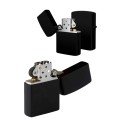 Black Boxed Metal Lighter Gasoline Souvenir
