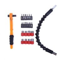 22 Piece Socket and Screwdriver Bit Set with Extension