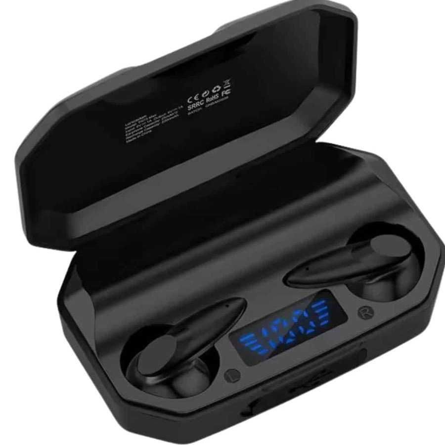 In-Ear Bluetooth Headset RGB Light Dual Microphone iOS/Android Compatible BT 5.2