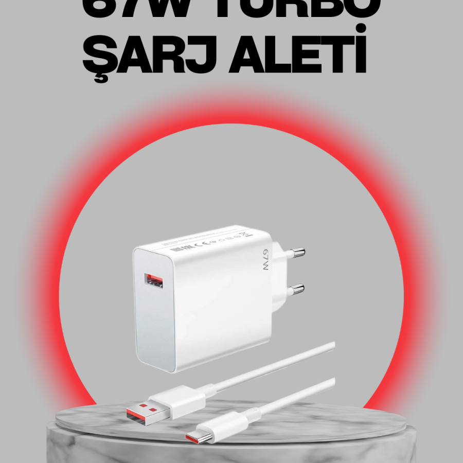67 Watt Turbo Assisted Charger Compatible with Honor 50 70 90
