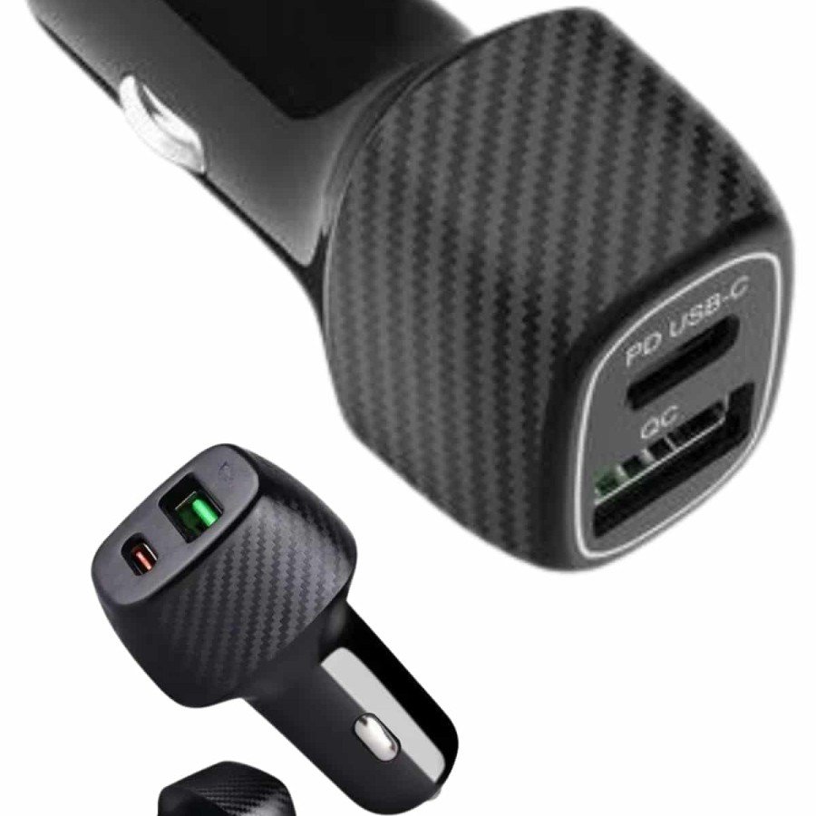 In-Vehicle Fast Charging Socket 38W Auto Cigarette Lighter Type-C Car Cigarette Lighter