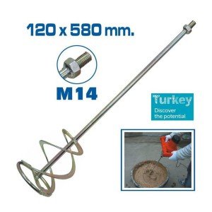 Topshop TH14343 Paint, Plaster and Mortar Mixer Tip 120x580 mm Topshop TH14343 Paint, Plaster and Mortar Mixer Tip 120x580 mm