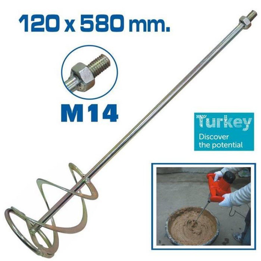 Topshop TH14343 Paint, Plaster and Mortar Mixer Tip 120x580 mm