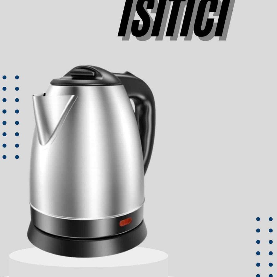 Kettle C F Type 220-240V Stainless Steel Electrical Corded Automatic Shut-Off
