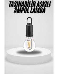 Portable Hanging Bulb Camping Lamp Hanging Type-C Rechargeable Garden Lamp