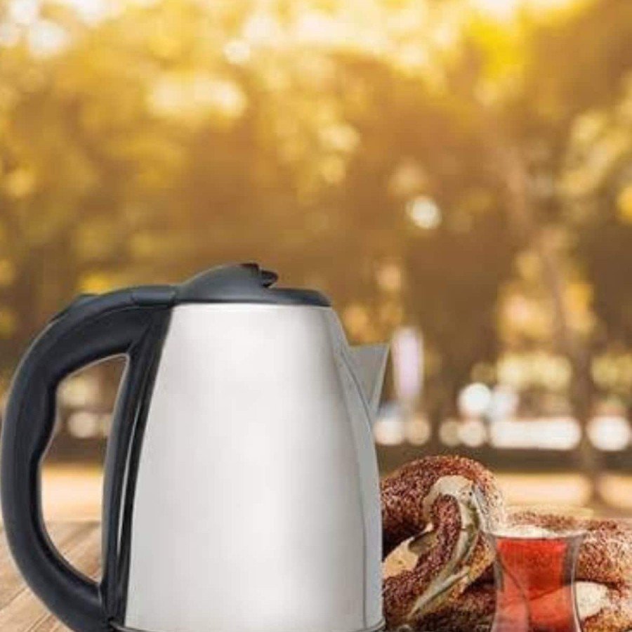 Kettle C F Type 220-240V Stainless Steel Electrical Corded Automatic Shut-Off