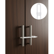 4 Piece Cabinet Door Lock Practical Protection Set for Indoor Security