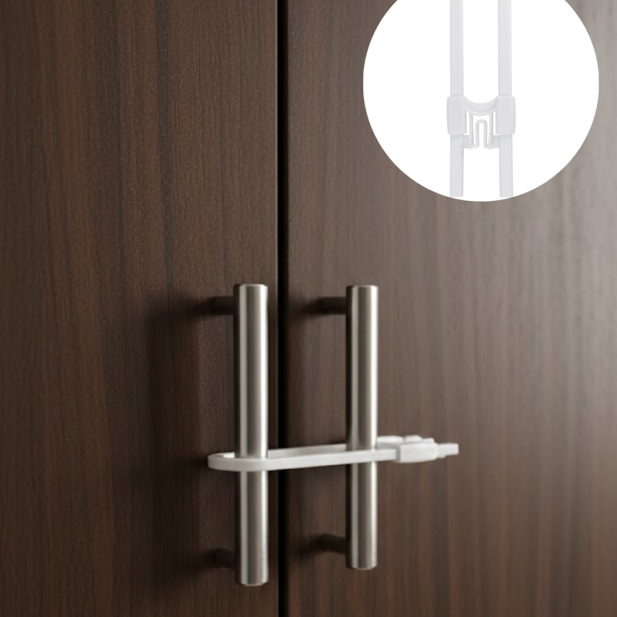 4 Piece Cabinet Door Lock Practical Protection Set for Indoor Security 4 Piece Cabinet Door Lock Practical Protection Set for Indoor Security
