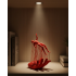 3D Hand on Human Figure Red Artistic Table Top Decor 12x18 cm