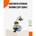 Couple Reading LED Desk Lamp with Couple Figures Special for Lovers Design