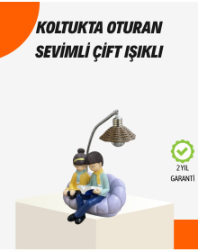 Couple Reading LED Desk Lamp with Couple Figures Special for Lovers Design