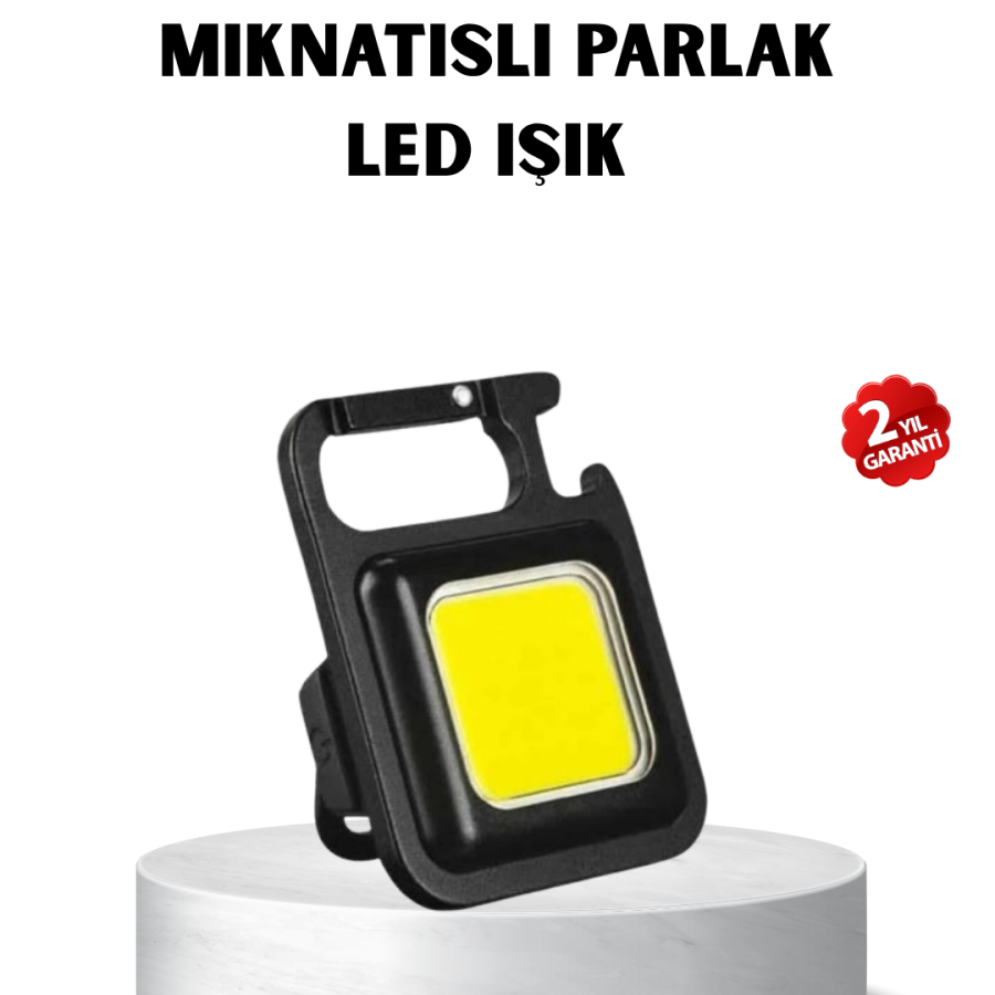 USB Type-C Rechargeable Mini Flashlight – Magnetic, Foldable and Bottle Opener Design