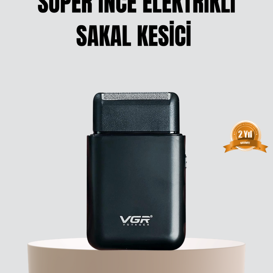 Compact Rechargeable Shaver with Dual Blades, 45 Minutes Usage Time Compact Rechargeable Shaver with Dual Blades, 45 Minutes Usage Time