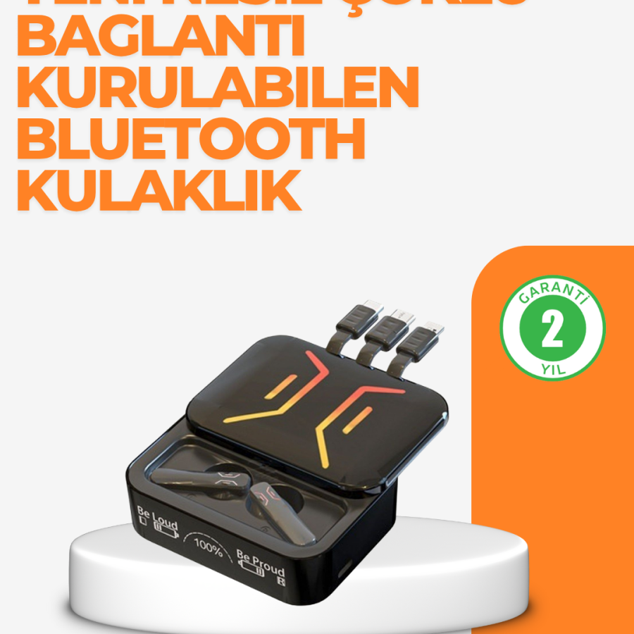 Bluetooth Headset with Type-C Input – Long Standby Time