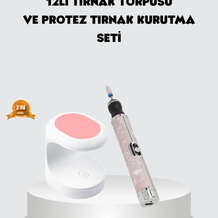 20,000 RPM Nail Drill + Mini LED Nail Polish Dryer Set 20,000 RPM Nail Drill + Mini LED Nail Polish Dryer Set