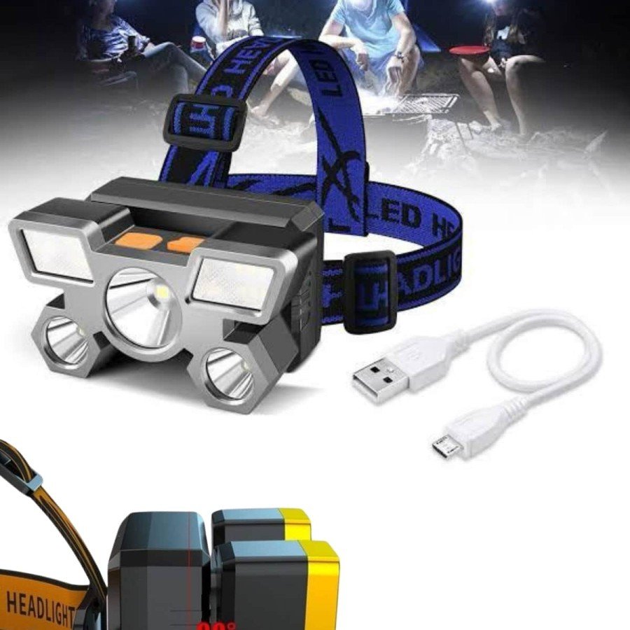 Head Lamp 800 Lumen 4 Modes High Light Flashing Rechargeable LED Lamp
