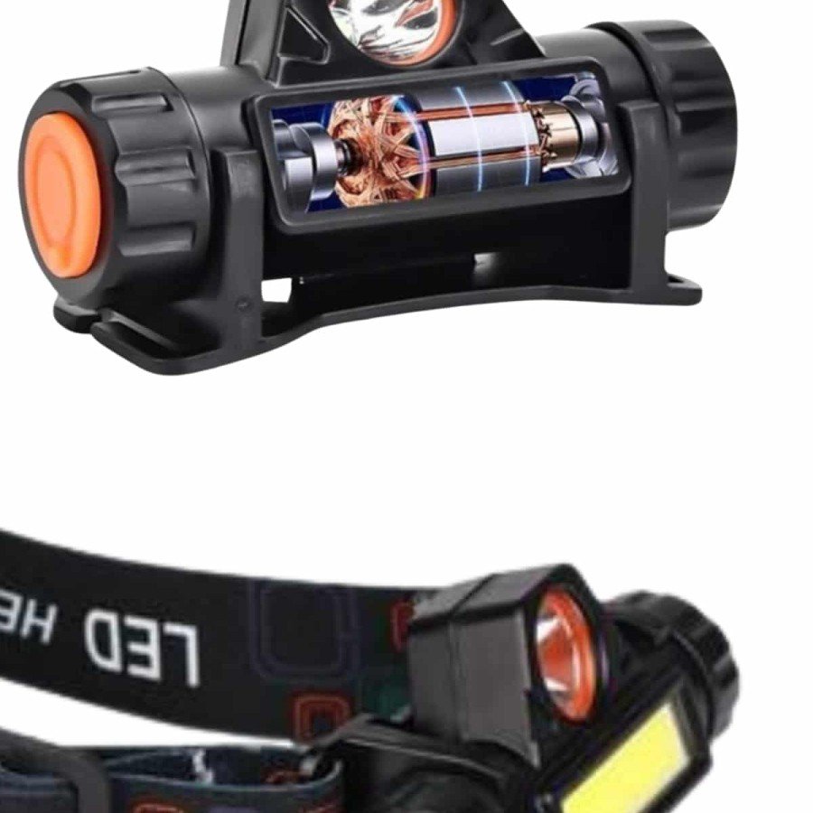 Head Lamp Work Light Super Bright Magnet Lithium Lion Battery Powered