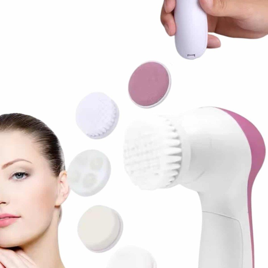 Skin Cleansing and Massage Tool with 5 Heads, Acne and Pimple Prevention