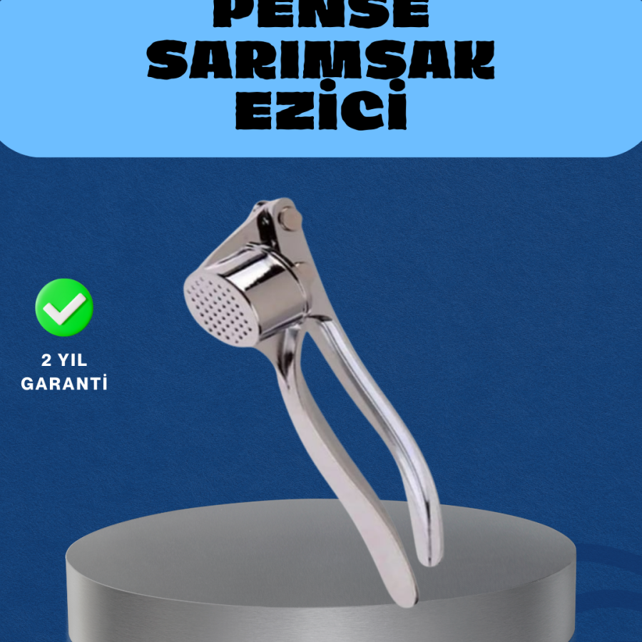 Kitchen Garlic Crusher Strong Mechanism with Anti-Slip Handle