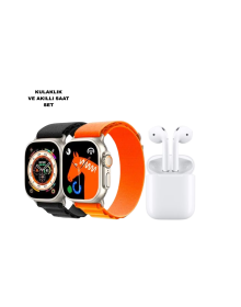 S8 Ultra Smart Watch + Noise Canceling Wireless Headphones Set