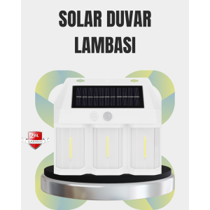 Solar Lamp with PIR Sensor – Automatic Charging and Night Lighting