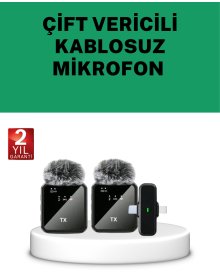 Dual Wireless Lavalier Microphone for Live Broadcast and Video Shooting