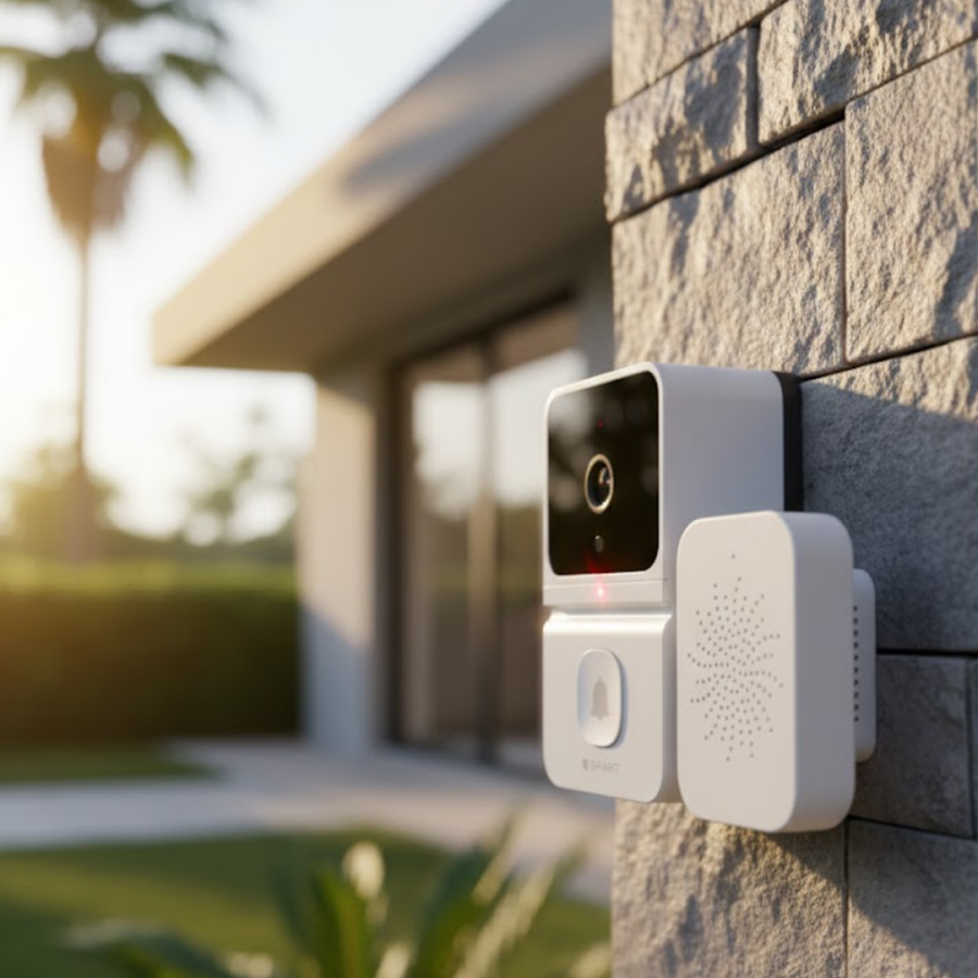 Wireless Video Doorbell Android iOS Compatible Security Camera