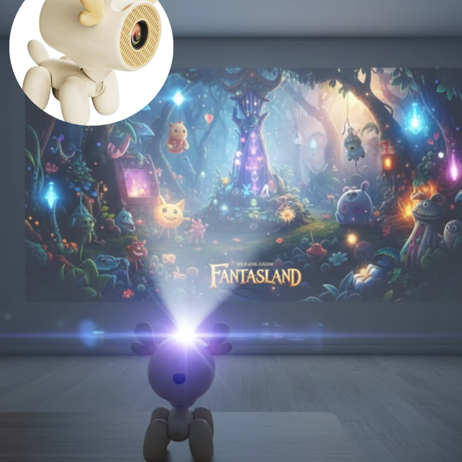 Smart Mini Projector with 500 ANSI Lumens Brightness