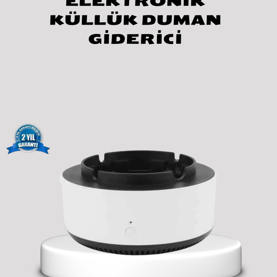 Air Purifier Ashtray – Cigarette Smoke Filter, Quiet Working, Stylish Design
