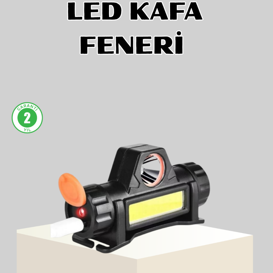 Rechargeable LED Head Torch for Camping and Nature – Magnetic, Waterproof