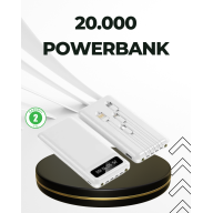 20.000mAh Portable Powerbank with PD Technology and Dual USB Outputs