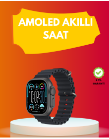 AMOLED Screen 49mm Ultra Design Smart Watch with 3 Bands
