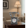 Nostalgic Telephone Design Desk Clock Loud Alarm