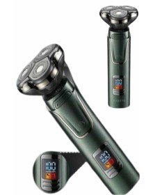 3-Head Shaver with Digital Display Wet Dry Pre-Laser Daily