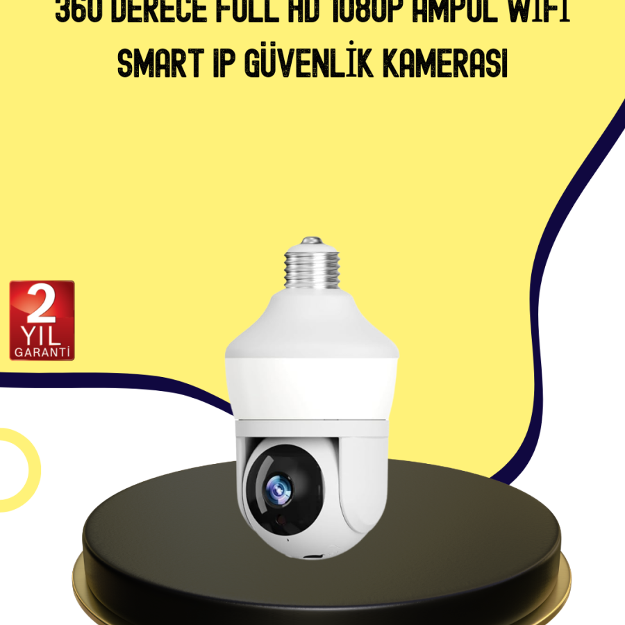 1080P Image Quality Wi-Fi Bulb Type Security Camera