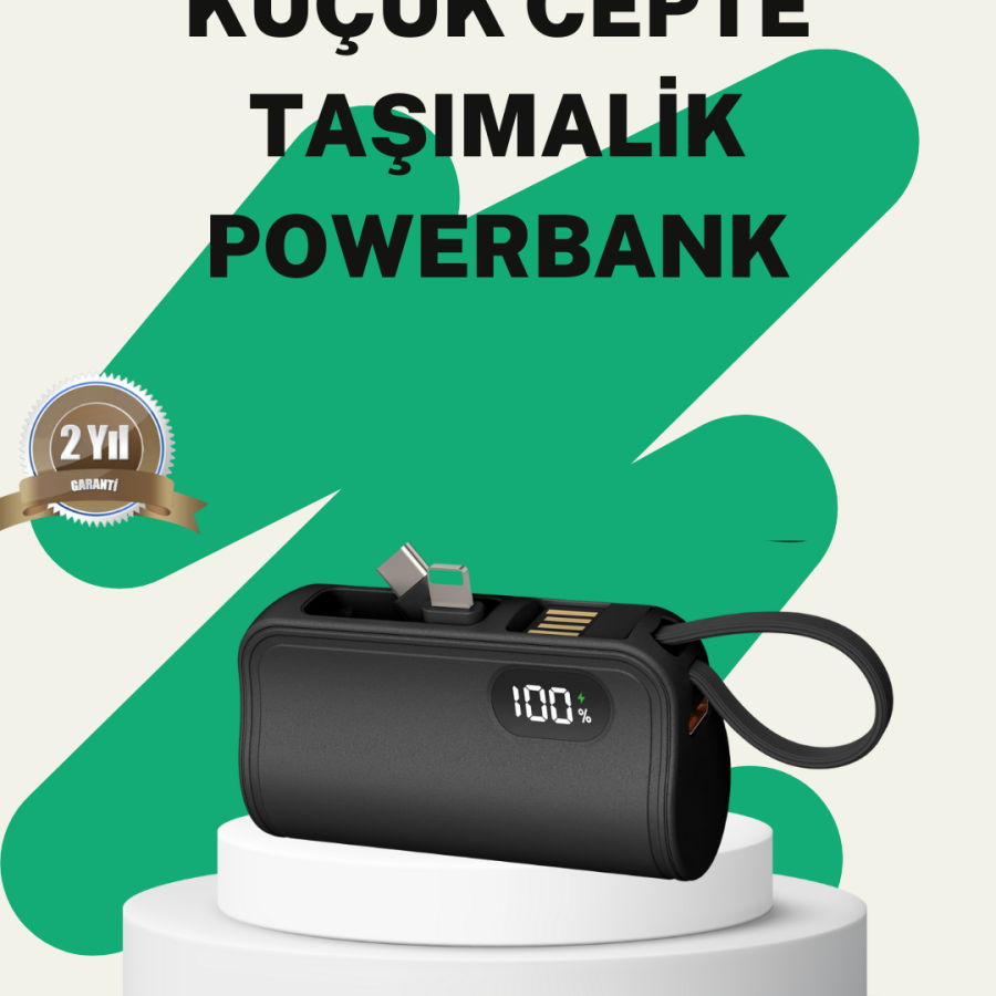 2000mAh Mini Powerbank PD 20W with Internal Connector
