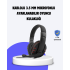 Red Headset with Microphone and Adjustable Comfortable Design