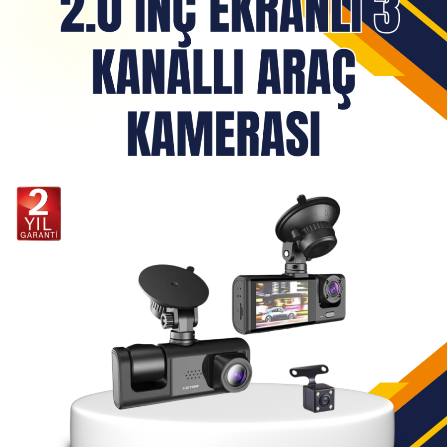 In-Car Camera Set | 170° Wide Angle, Motion Detection and Parking Protection In-Car Camera Set | 170° Wide Angle, Motion Detection and Parking Protection