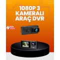 In-Vehicle Security Camera | 3-Channel, 24-Hour Parking Support