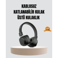Bluetooth Wireless On-Ear Headphones Foldable Comfortable and Stylish Design Bluetooth Wireless On-Ear Headphones Foldable Comfortable and Stylish Design