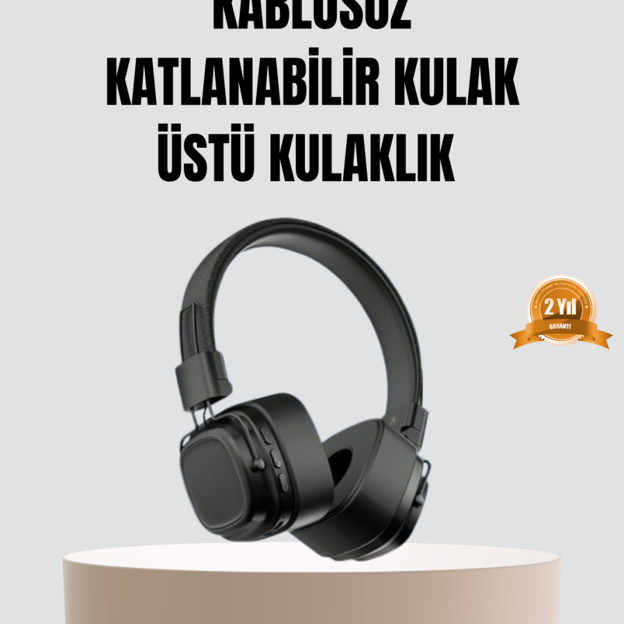 Bluetooth Wireless On-Ear Headphones Foldable Comfortable and Stylish Design Bluetooth Wireless On-Ear Headphones Foldable Comfortable and Stylish Design