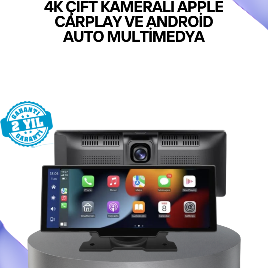 Wireless CarPlay Multimedia 10.26” Touch Screen Compatible with Renault Megane, Clio, Symbol, Captur, Toyota Corolla, Yaris, C-HR, Ford Focus, Fiesta