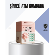 Pink Electronic Password Automatic Cash ATM Money Box