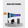 RGB LED Panel – Multi-Colored, Remote Controlled, USB-Connected Smart Lamp with Text and GIF Display