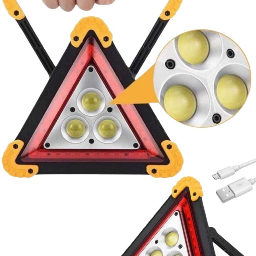 Reflector Solar Powered Portable Emergency Safety Light Car Emergency Warning Light