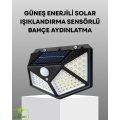 100 LED Solar Lamp Motion Sensing Garden Wall Outdoor Lighting
