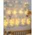Decorative Moon Star Curtain Light Warm White Festival and Home Decoration